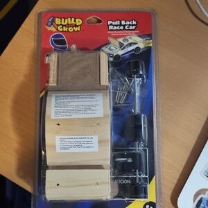 Pull Back Race Car - Natural Wood and Black